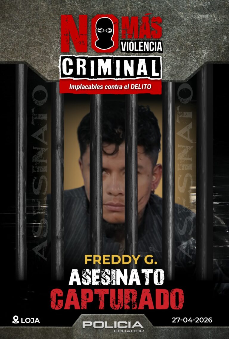 Aprehendimos a presunto implicado en el asesinato de un ciudadano en Loja
