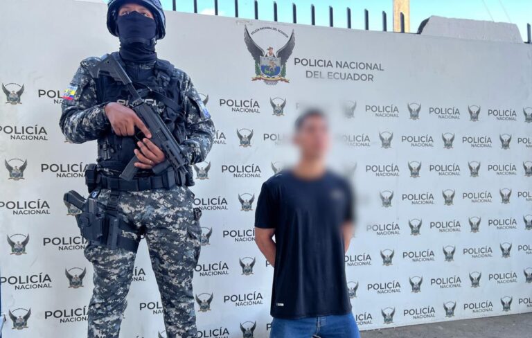 Aprehendido por el delito de extorsión en Esmeraldas