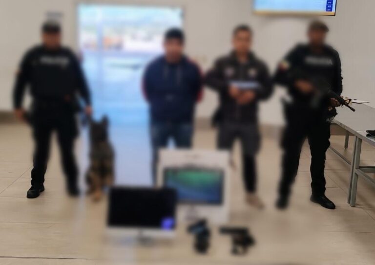 Incautamos droga escondida dentro de un monitor en Quito