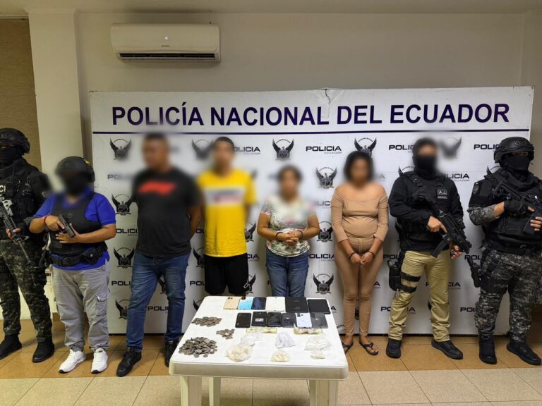 Capturamos a cuatro sujetos, dos de ellos Individuos de Interés Policial Relevante (IIPR), vinculados al tráfico ilícito de drogas en Guayaquil