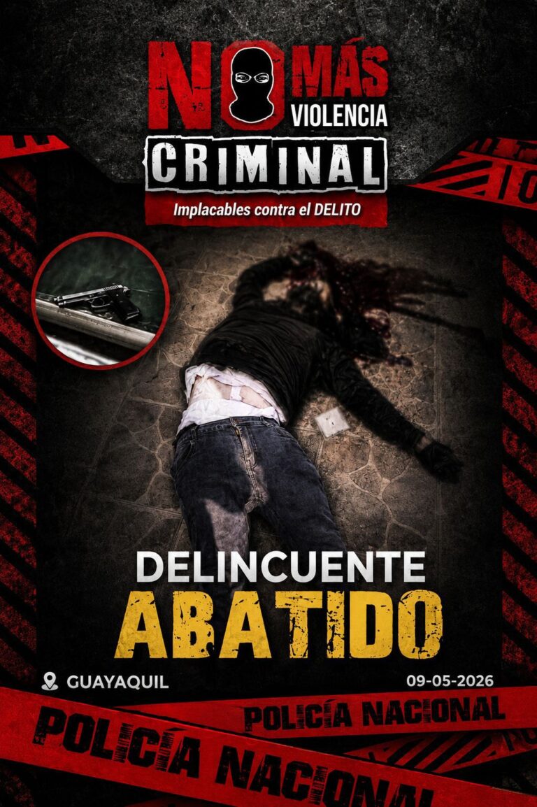 Delincuente abatido y dos aprehendidos tras enfrentamiento armado durante intento de robo a un domicilio en Guayaquil