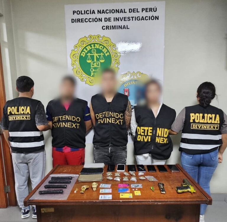 Policía de Ecuador y Perú desarticulan brazo armado de “Los Lobos” vinculado a extorsiones en Lima