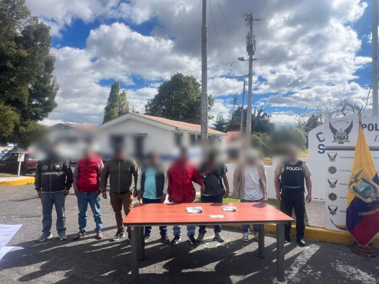 Aprehendimos a 6 integrantes de “Los Lobos” en Cotopaxi