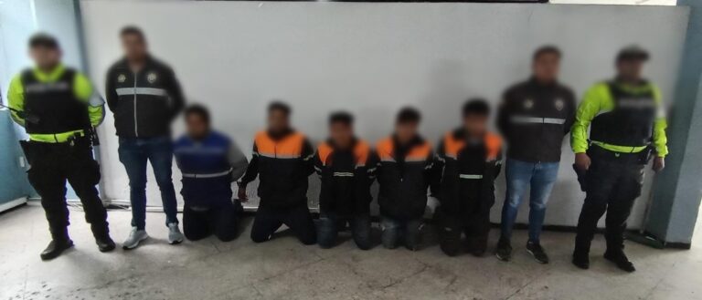 Policía Nacional desarticula grupo delictivo dedicado al robo de cableado estatal en Tungurahua