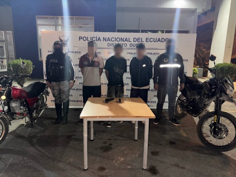 Aprehendidos tres integrantes de la estructura criminal “Latín King”, en poder de un arma de fuego