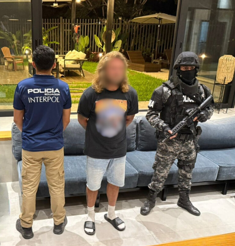 Policía Nacional captura en Santa Elena a objetivo de alto valor vinculado a narcotráfico