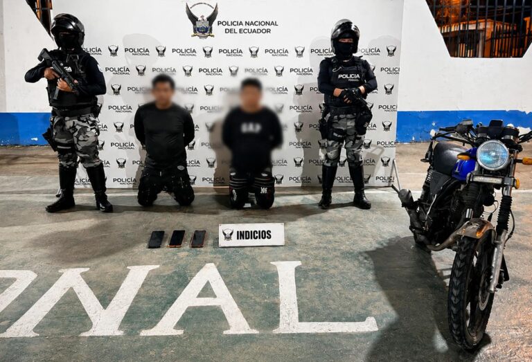 Aprehendimos a dos presuntos implicados en intento de secuestro extorsivo en Esmeraldas