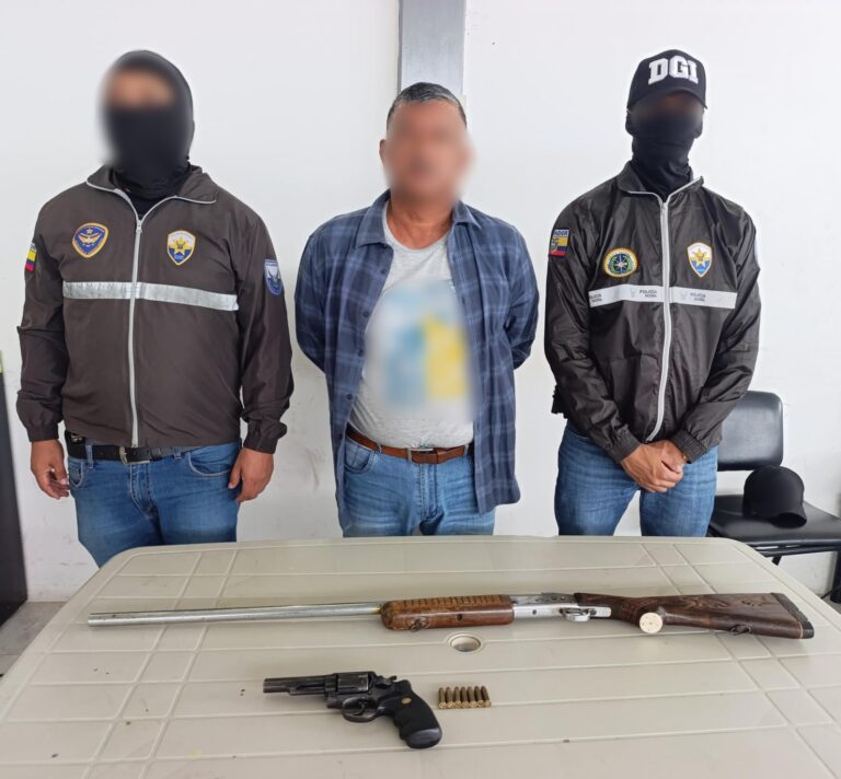 Aprehendidos a alias «El Viejo», presunto integrante del grupo criminal «Los Águilas» en Daule