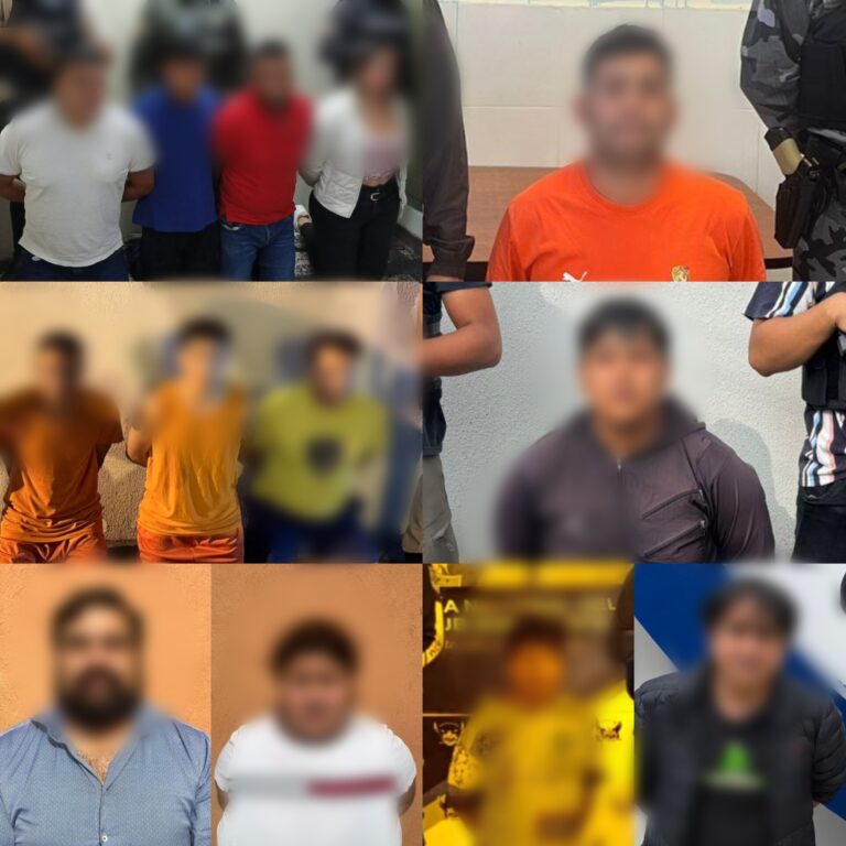 Trece presuntos extorsionadores fueron capturados en diferentes operativos policiales 