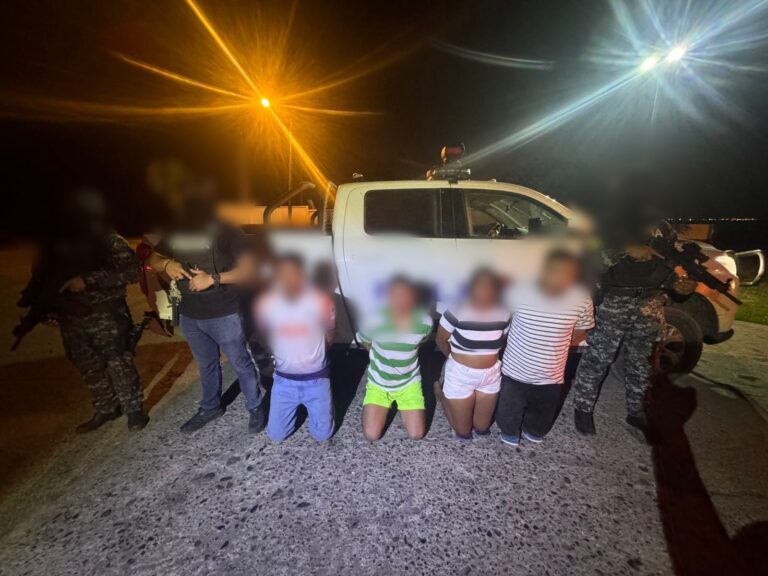 Aprehendimos a cuatro sujetos presuntamente vinculados al delito de extorsión en Guayas y Los Ríos