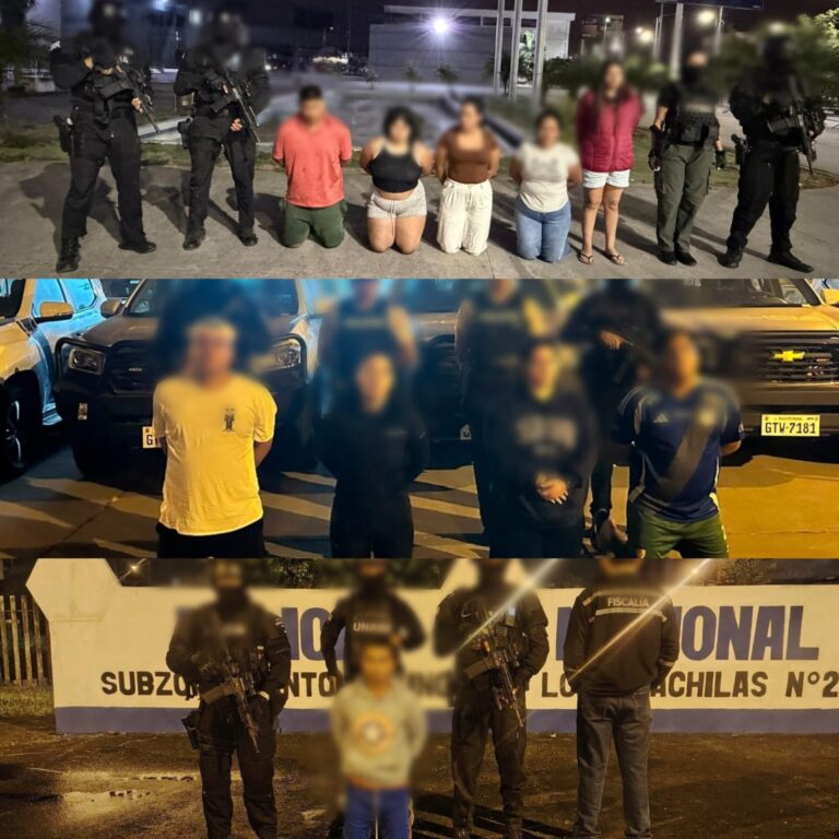 Policía capturó a diez presuntos extorsionadores en tres provincias, incluyendo dos Objetivos Criminales Priorizados