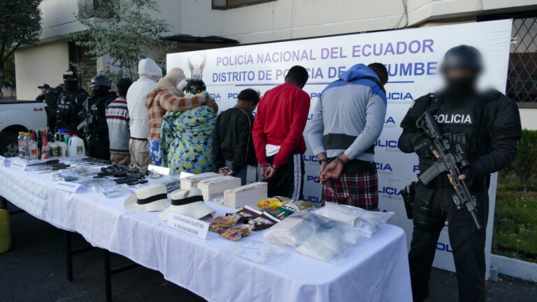 Apolo 27 deja 34 aprehendidos, 28 detenidos y dos grupos delictivos afectados en los sectores de Quitumbe y Eloy Alfaro en Quito