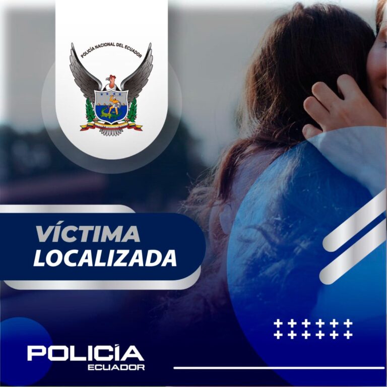 Policía Nacional rescata en Imbabura a adolescente británica con alerta internacional por desaparición