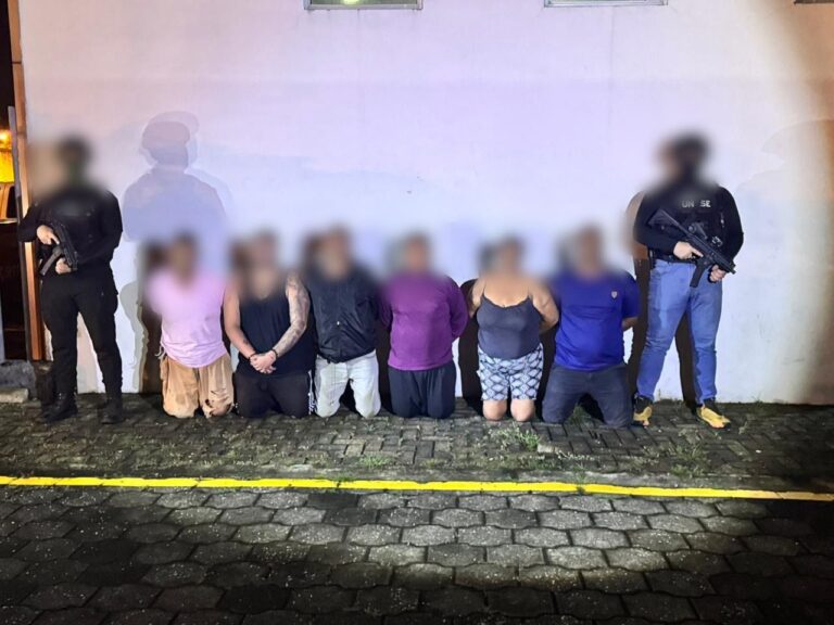 Afectamos a estructura delictiva dedicada a la extorsión y aprehendimos a seis individuos en Quevedo