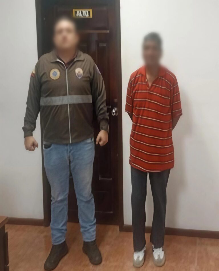 Aprehendimos a presunto implicado en un delito contra la integridad sexual y reproductiva en Sucumbíos