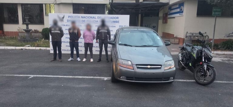 APREHENDIMOS A DOS PRESUNTOS IMPLICADOS EN EL DELITO DE ROBO DE VEHÍCULOS EN QUITO