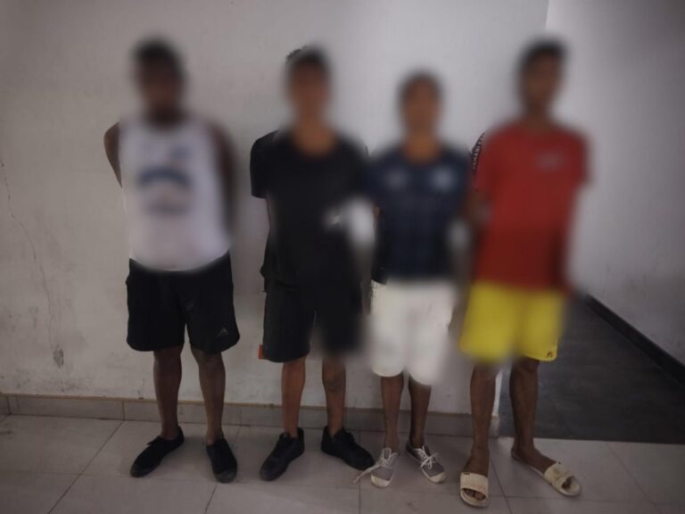 Aprehendimos a cuatro ciudadanos por el presunto delito de tentativa de asesinato en Esmeraldas