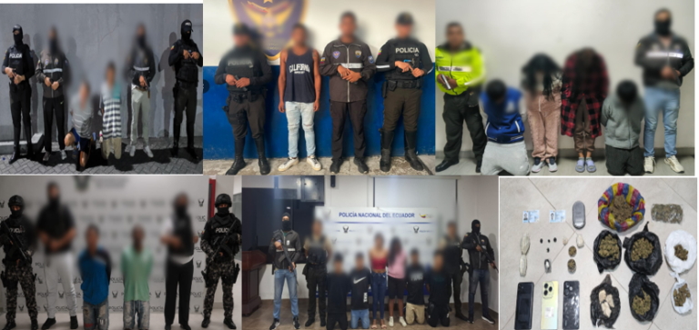 Policía aprehendió a 16 individuos y retiró de las calles  13 mil dosis de droga