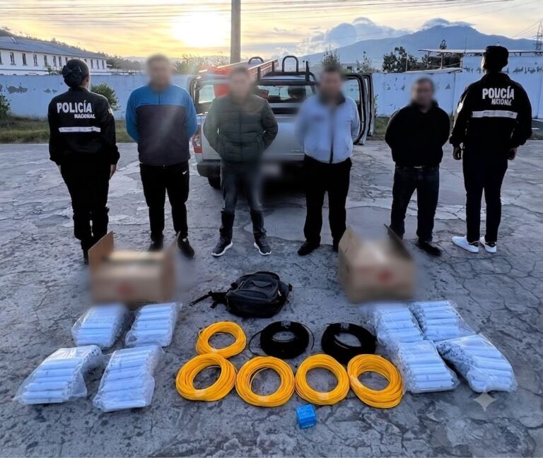 Policía debilita estructura delictiva tras incautación de material explosivo en Imbabura