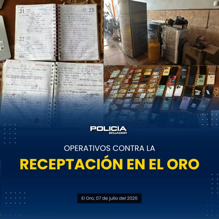 Operativos contra la receptación en El Oro