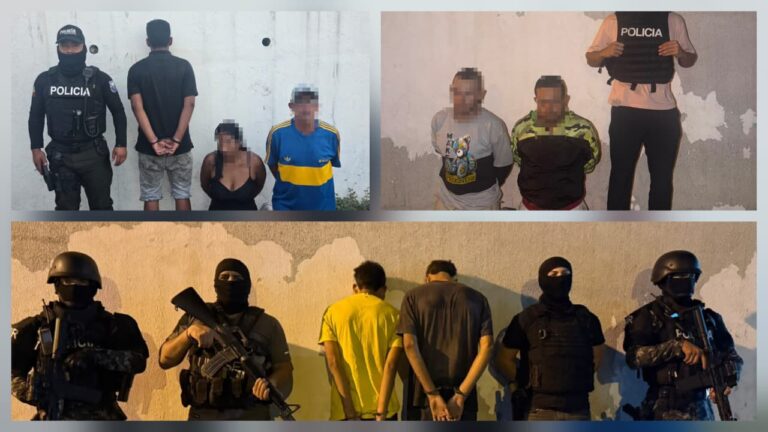 Desarticulamos estructuras delictivas dedicadas a la extorsión y al secuestro extorsivo en Guayas y Zona 8