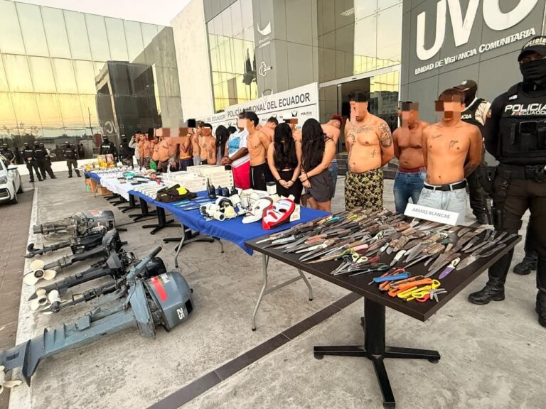 35 aprehendidos en operativo «Apolo 23» en Guayaquil