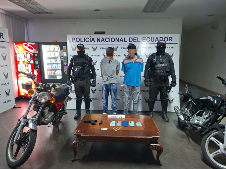 02 aprehendidos por robo a personas y tenencia ilegal de arma de fuego