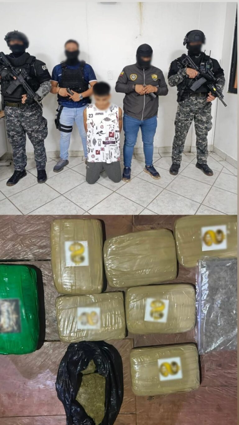 Aprehendido por presunto tráfico ilícito de sustancias catalogadas sujetas a fiscalización en Sucumbíos
