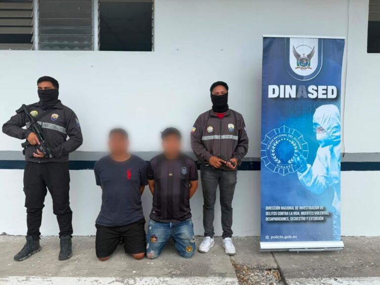 Aprehendimos 02 presuntos implicados en un asesinato en Guayaquil