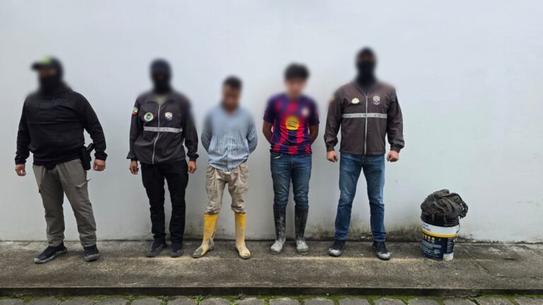 Policía Nacional del Ecuador afecta a la minería ilegal en Zamora Chinchipe durante la operación “Escudo Verde”