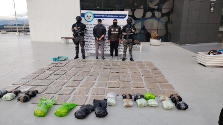 Golpe al microtráfico en Quito: Policía incauta 70 kilogramos de marihuana