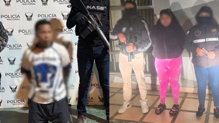 Dos presuntos extorsionadores fueron aprehendidos en flagrancia en Esmeraldas