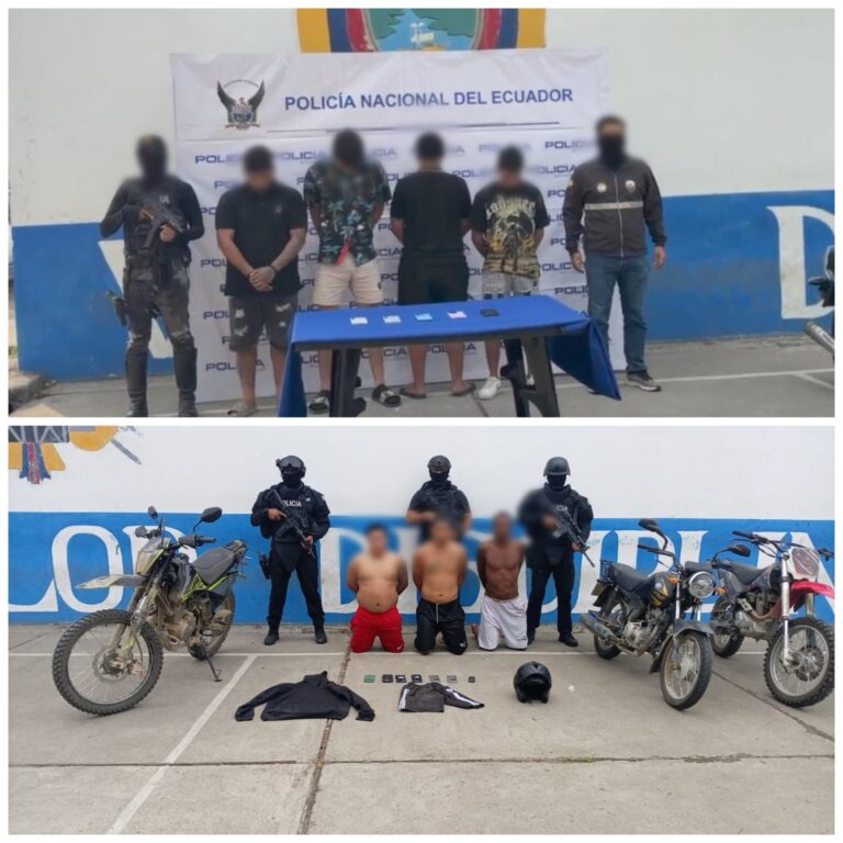 Siete aprehendidos y una víctima liberada en contundentes operativos contra el secuestro y la extorsión en El Oro