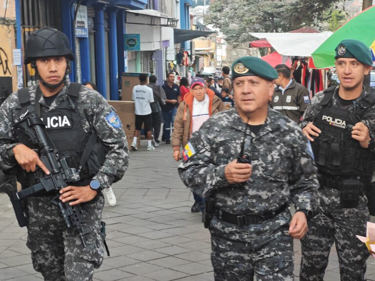 Plan de protección de Quito despliega más de 165 servidores policiales durante una intervención en Cotocollao