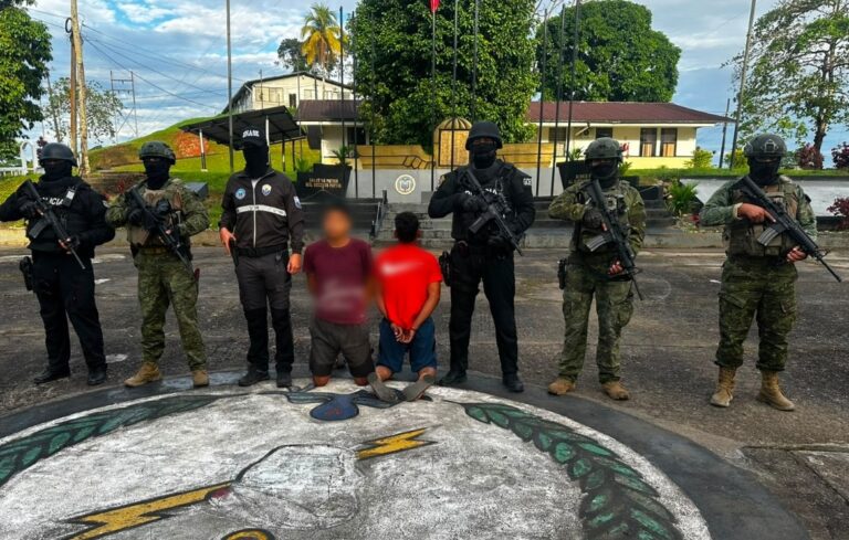 Liberamos a una persona víctima de secuestro extorsivo y aprehendimos a dos presuntos implicados en Sucumbíos