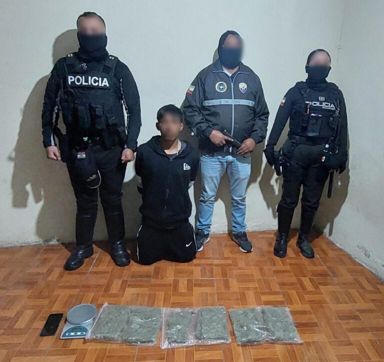 Policía Nacional aprehendió a integrante del GAO “Lobos” vinculado al tráfico de sustancias en Ambato