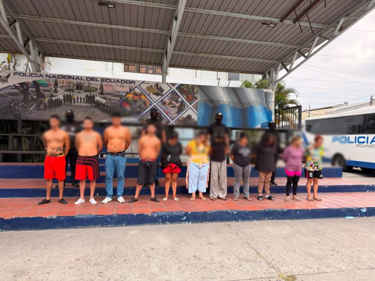 12 aprehendidos por presunta extorsión en Guayaquil