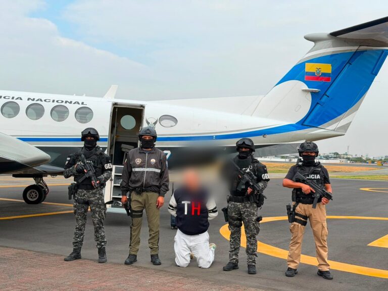 Policía Nacional localiza y detiene en Ecuador a requerido por narcotráfico
