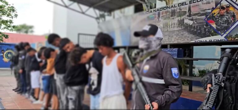 11 Aprehendidos con armas de fuego en Guayaquil.