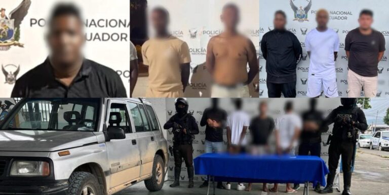 Operativo «Apolo» deja 08 aprehendidos y 01 detenido, afectando acciones delictivas en Esmeraldas