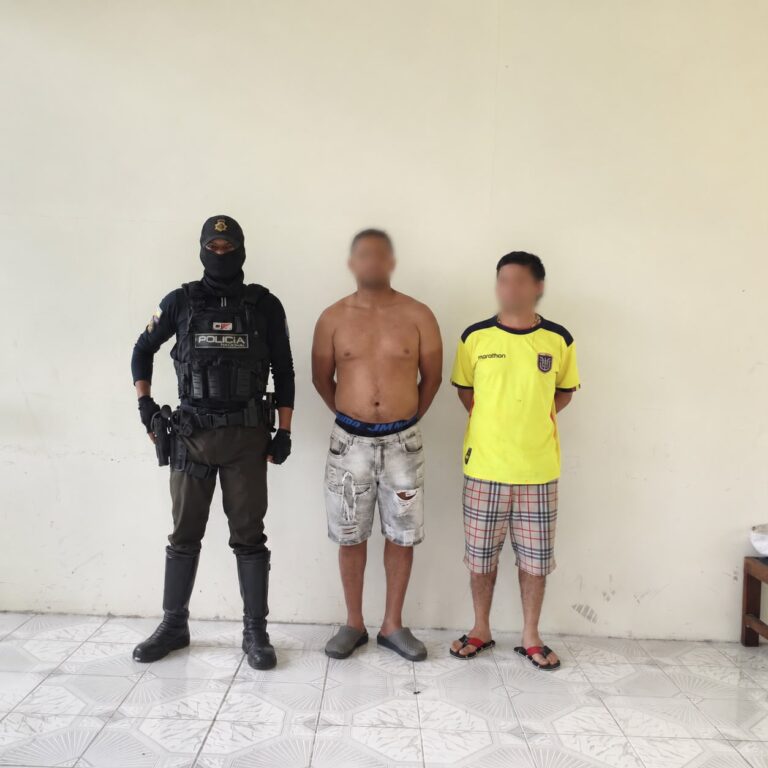 Policía Nacional aprehendió a dos ciudadanos por presunto robo en Pastaza