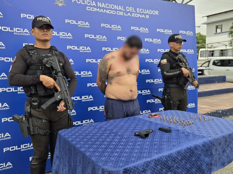 Aprehendimos a presunto cabecilla del GDO P27 durante un operativo en Guayaquil