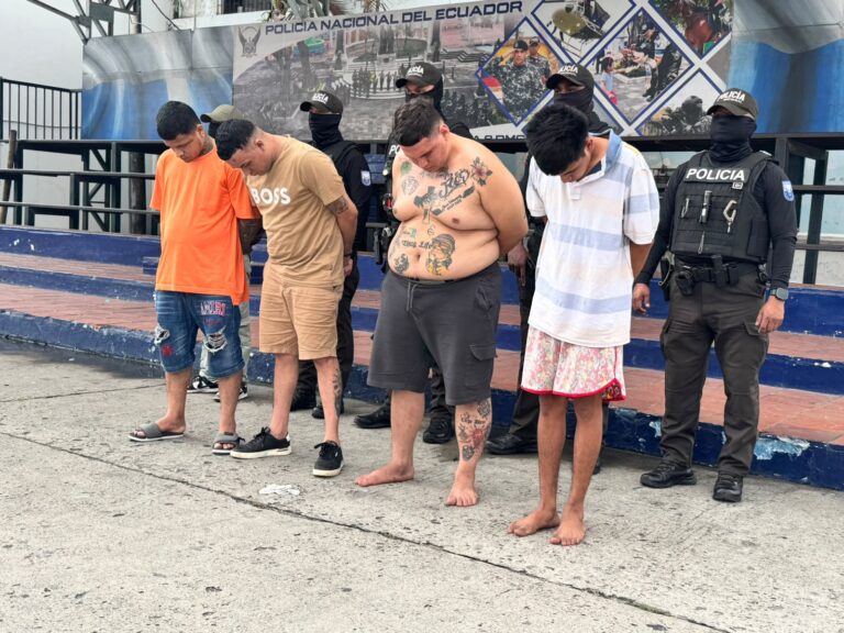 04 Aprehendidos por extorsión en el operativo ejecutado en Pascuales, Samborondón y Daule