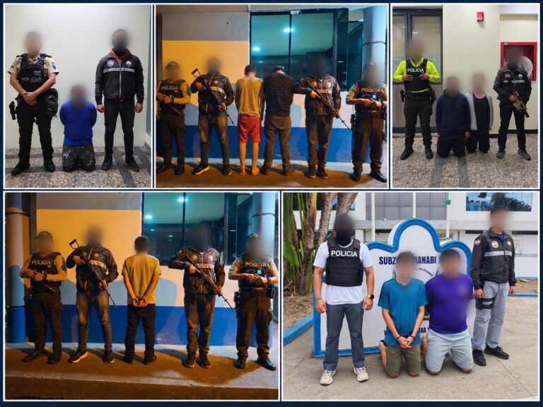 Policía Nacional desarticula puntos de expendio de drogas en Manabí, Morona Santiago y Quito