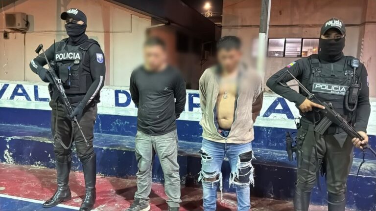 Aprehendimos en flagrancia a dos personas tras muertes violentas en el cantón Tena