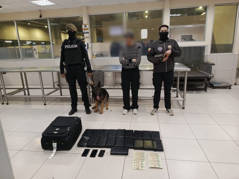 Policía Nacional frustra el envío de 18,05 kilogramos de cocaína con destino a Europa