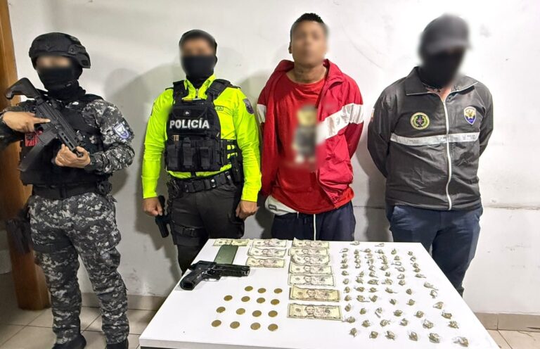 Aprehendimos a alias la “J”, presunto integrante de “Los Choneros”, en el sur de Quito